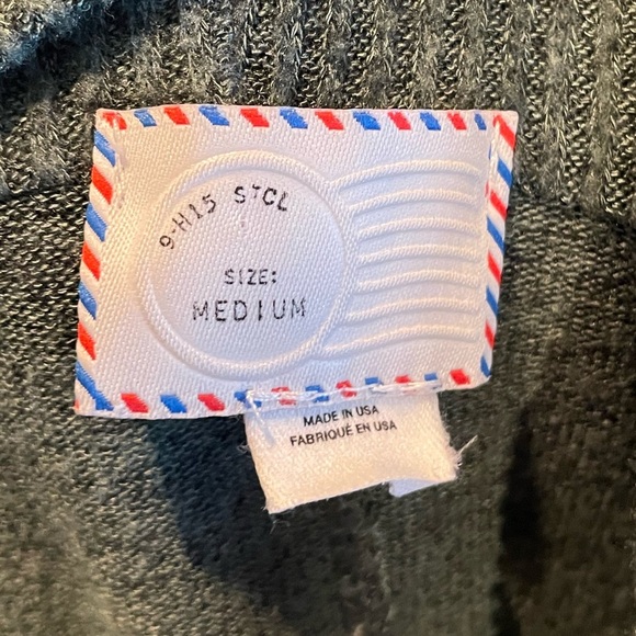 Anthropologie Postage Stamp Sweater Women's Medium Green Cowl Neck - Picture 10 of 10